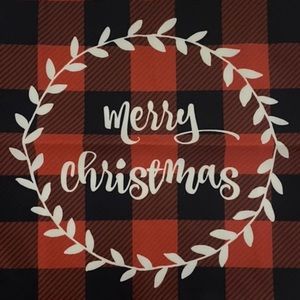 🔖NWT - Plaid Christmas Pillow Cover